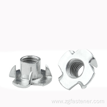 High quality Carbon steel Tee nuts with Pronge with zinc plated